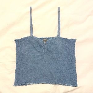 Aerie periwinkle blue cropped top
